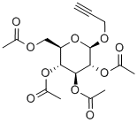 2-丙炔基 2,3,4,6-四-O-乙酰基-Β-D-吡喃葡糖苷, 34272-02-1, 结构式