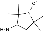 (3-アミノ-2,2,5,5-テトラメチル-1-ピロリジニルオキシ)ラジカル 化学構造式