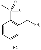 2-(Methanesulfonyl)benzylaMine hydrochloride Structure