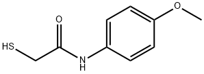 2-巯基-N-(4-甲氧基苯基)乙酰胺,34282-29-6,结构式