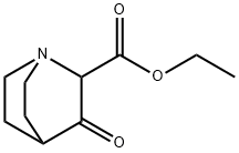 3-Oxo-2-quinuclidinecarboxylic acid ethyl ester Struktur