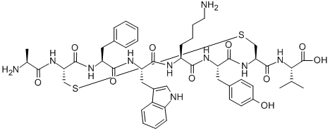 UROTENSIN II-RELATED PEPTIDE (HUMAN, MOUSE, RAT), 342878-90-4, 结构式