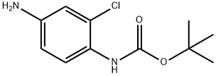 TERT-BUTYL 4-AMINO-2-CHLOROPHENYLCARBAMATE Structure