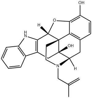 (4BS,8R,8AS,14BR)-5,6,7,8,14,14B-HEXAHYDRO-7-(2-METHYL-2-PROPENYL)-4,8-METHANOBENZOFURO[2,3-A]PYRIDO[4,3-B]CARBAZOLE-1,8A(9H)-DIOL HYDROCHLORIDE Structure