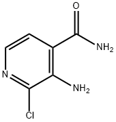 3-氨基-2-氯-4-吡啶碳酰胺 结构式