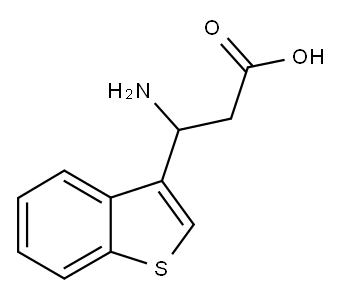 3-AMINO-3-BENZO[B]THIOPHEN-3-YL-PROPIONIC ACID Struktur