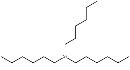methyltri-n-hexylsilane Struktur