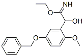 Benzeneethanimidic  acid,  -alpha--hydroxy-2-methoxy-5-(phenylmethoxy)-,  ethyl  ester  (9CI) Struktur