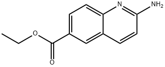 2-氨基喹啉-6-甲酸乙酯, 342908-16-1, 结构式