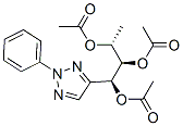 [(1S,2R,3R)-1-(2-フェニル-2H-1,2,3-トリアゾール-4-イル)-1,2,3-ブタントリオール]トリアセタート 化学構造式