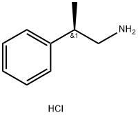 (R)-BETA-甲基苯乙胺盐酸盐, 34298-25-4, 结构式
