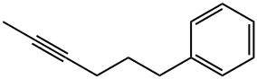 6-フェニル-2-ヘキシン 化学構造式