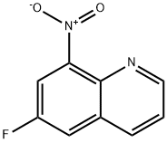 6-FLUORO-8-NITROQUINOLINE, 343-26-0, 结构式