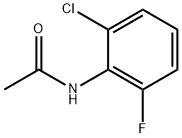N-(2-Chloro-6-fluorophenyl)acetamide 化学構造式
