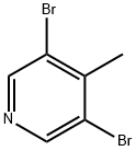 3,5-二溴-4-甲基吡啶,3430-23-7,结构式