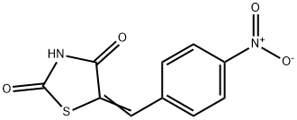 (E)-5-(4-硝基苄亚基)噻唑烷-2,4-二酮,34301-40-1,结构式