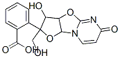 2,3,3a,9a-Tetrahydro-3-hydroxy-2-(hydroxymethyl)-6H-furo[2',3':4,5]oxazolo[3,2-a]pyrimidin-6-one 2-benzoate Struktur