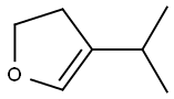 4-(1-メチルエチル)-2,3-ジヒドロフラン 化学構造式