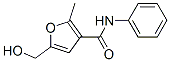 5-(ヒドロキシメチル)-2-メチル-N-フェニル-3-フランカルボアミド 化学構造式