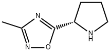 (S)-3-甲基-5-(2-吡咯烷基)-1,2,4-噁二唑, 343246-61-7, 结构式