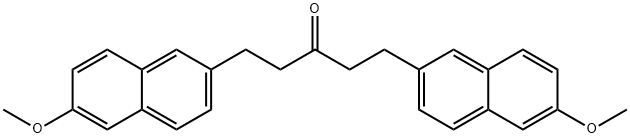 1,5-二(6-甲氧基-2-萘基)-3-戊酮, 343272-53-7, 结构式