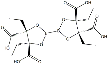 双联(L-酒石酸二乙酯)硼酸酯,343321-58-4,结构式