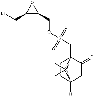 (2S,3S)-4-BROMO-CIS-2,3-EPOXYBUTYL (1S)- 10-CAMPHORSULFONATE Struktur