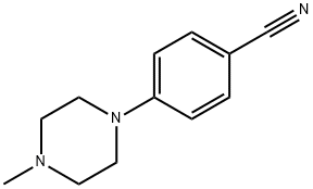4-(4-甲基-1-哌嗪基)苯腈, 34334-28-6, 结构式
