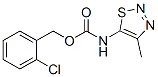Carbamic acid, (4-methyl-1,2,3-thiadiazol-5-yl)-, (2-chlorophenyl)methyl ester (9CI) Struktur