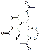 2-フルオロ-2-デオキシ-D-グルシトール=ペンタアセタート 化学構造式