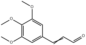 3-(3,4,5-トリメトキシフェニル)プロペナール 化学構造式