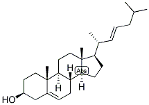 コレスタ-5,22-ジエン-3β-オール 化学構造式
