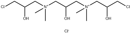 (2-hydroxytrimethylene)bis[(3-chloro-2-hydroxypropyl)dimethylammonium] dichloride Structure