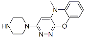 5-Methyl-3-(1-piperazinyl)-5H-pyridazino[3,4-b][1,4]benzoxazine Structure