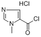 1-メチル-1H-イミダゾール-5-カルボニルクロリド塩酸塩 化学構造式