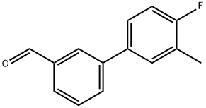 4'-氟-3'-甲基-[1,1'-联苯]-3-甲醛,343604-38-6,结构式
