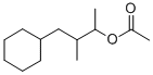 alpha,beta-dimethylcyclohexylpropyl acetate Struktur