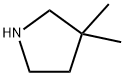 3,3-ジメチルピロリジン 化学構造式