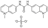 6,6′-ウレイレンビス(1-メチルキノリニウム)・スルファート 化学構造式