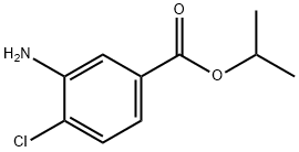 3-アミノ-4-クロロ安息香酸イソプロピル 化学構造式