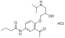 Acebutolol hydrochloride Structure