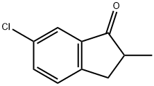 6-Chloro-2,3-dihydro-2-methyl-1H-inden-1-one Struktur