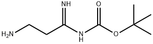 Carbamic acid, (3-amino-1-iminopropyl)-, 1,1-dimethylethyl ester (9CI) Structure