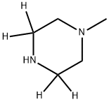 N-METHYLPIPERAZINE-3,3,5,5-D4, 343864-02-8, 结构式