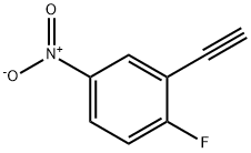 2-エチニル-1-フルオロ-4-ニトロベンゼン 化学構造式