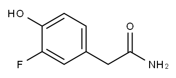 Benzeneacetamide,  3-fluoro-4-hydroxy- 结构式