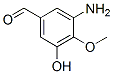 Benzaldehyde, 3-amino-5-hydroxy-4-methoxy- (9CI) Structure