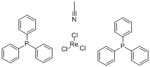 (乙酰腈)三氯化二(三苯基膦)铼(III), 34387-57-0, 结构式