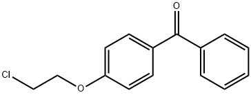4-(2-クロロエトキシ)ベンゾフェノン 化学構造式