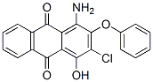 1-amino-3-chloro-4-hydroxy-2-phenoxyanthraquinone 结构式